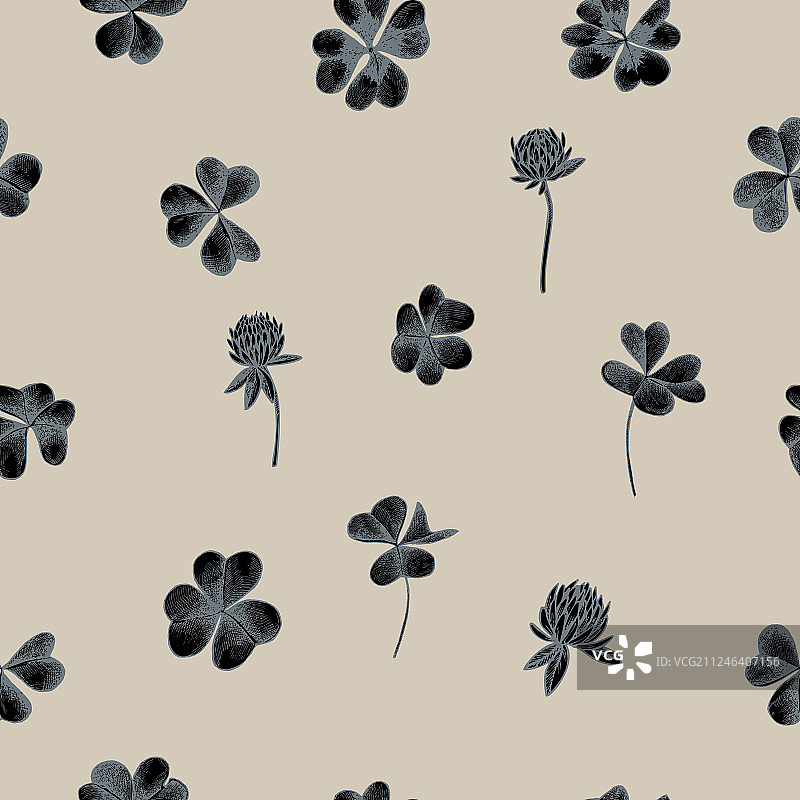 荠菜无缝图案图片素材