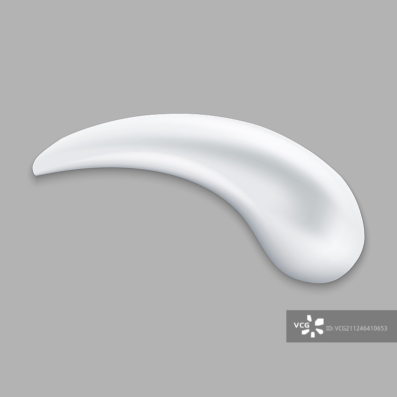 奶油或泡沫笔触隔离图片素材