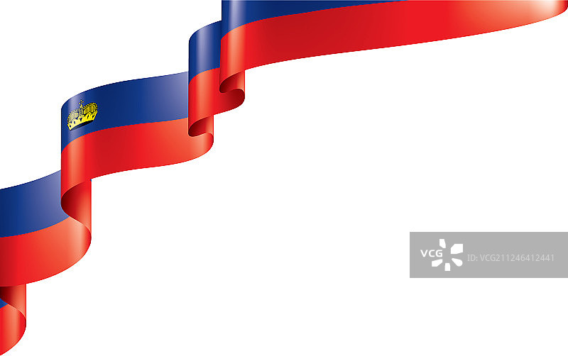 列支敦士登国旗上有白色图片素材