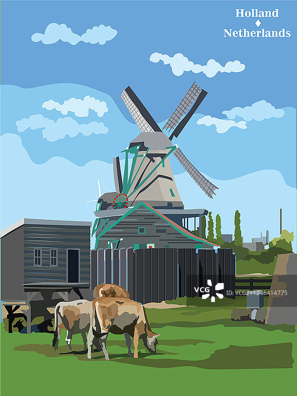 彩色荷兰风光1图片素材