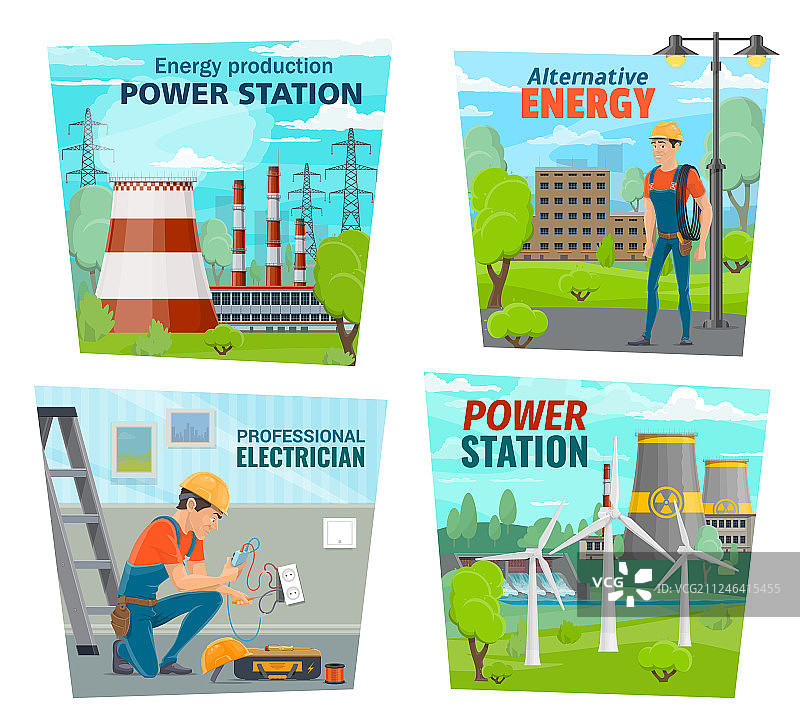发电行业电工职业图片素材