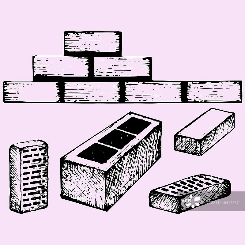 煤渣砖图片素材