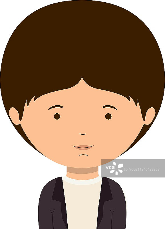 八十年代风格装扮的男子半身像图片素材
