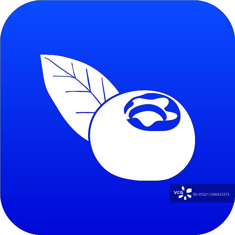 蓝色蔓越莓图标图片素材