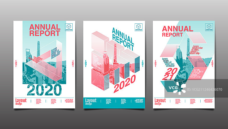 2020至2022年度报告多边形几何图片素材