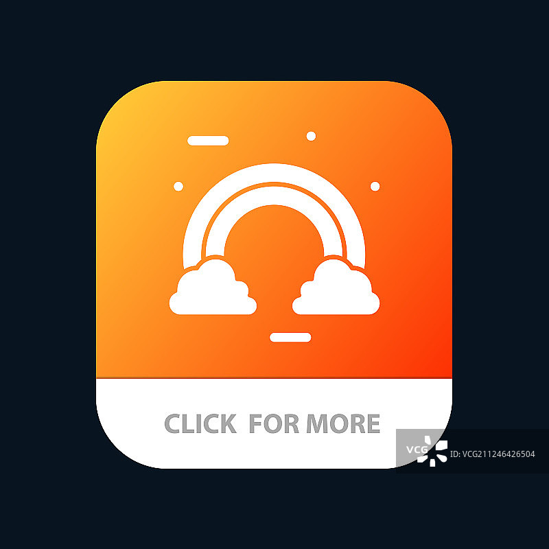 爱尔兰移动App彩色云朵庆祝图片素材