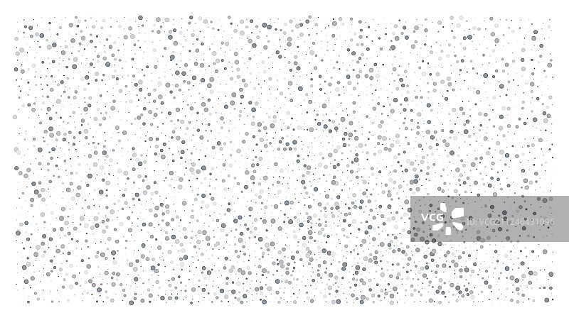 白色背景上的银色小波点纸屑图片素材