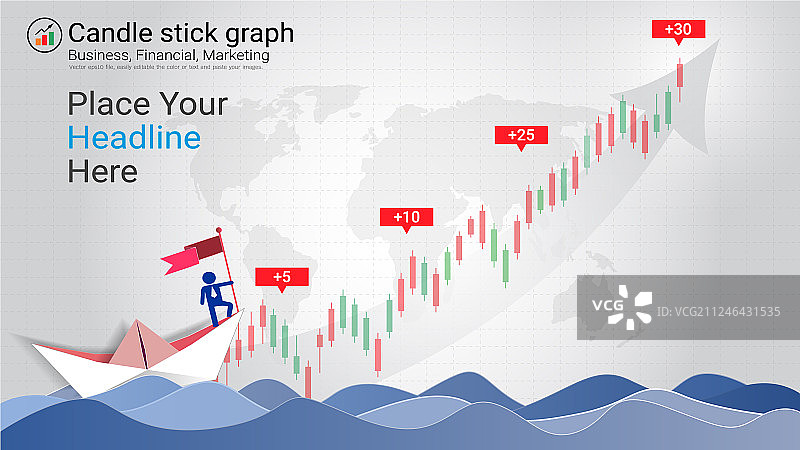 金融K线图样式图片素材