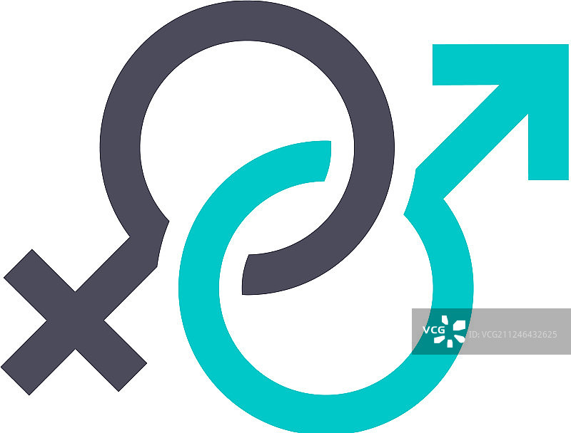 白色背景上的灰色绿松石图标图片素材