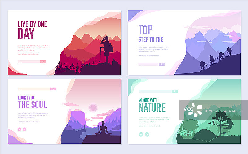 运动休息日宣传册卡片套装图片素材