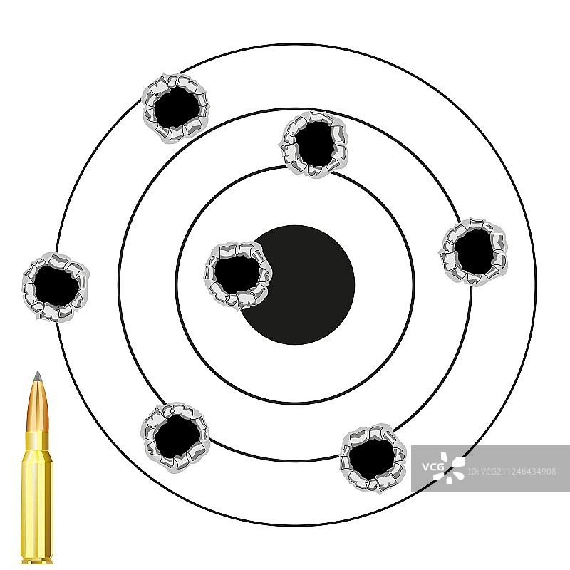 有孔洞的飞镖靶图片素材