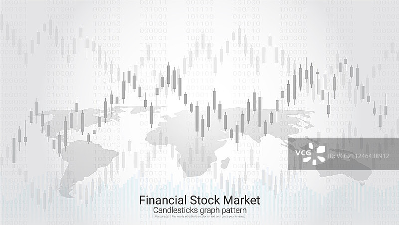金融K线图样式图片素材
