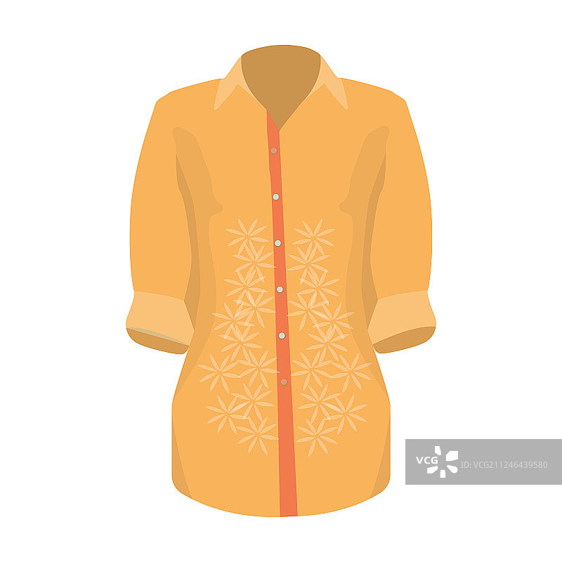 时尚橙色衬衫的女人图片素材