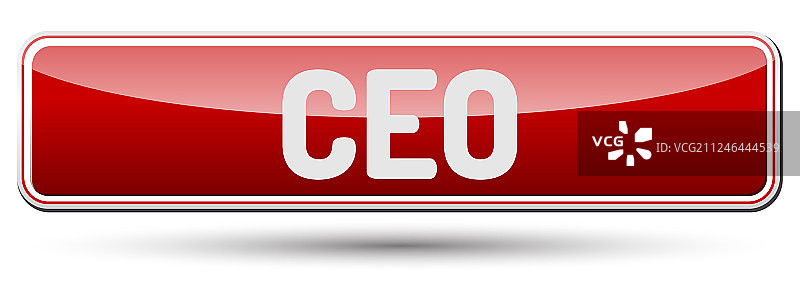 CEO - 带有文本的抽象精美按钮图片素材