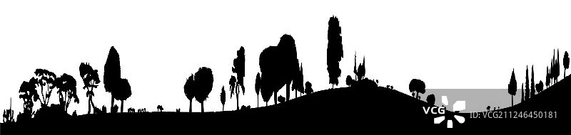 林地前景banner图片素材