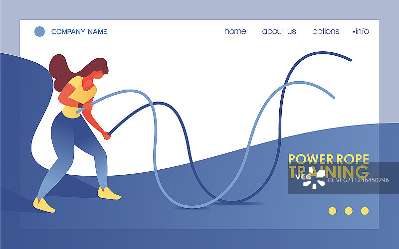 用力量绳做运动的年轻女人图片素材