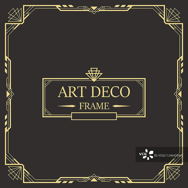 艺术装饰边框和框架模板图片素材
