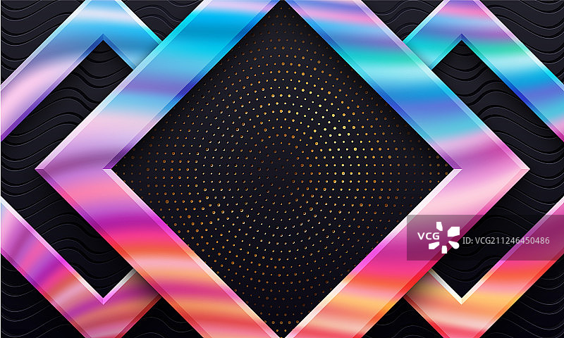 3D风格剪纸彩色背景图片素材