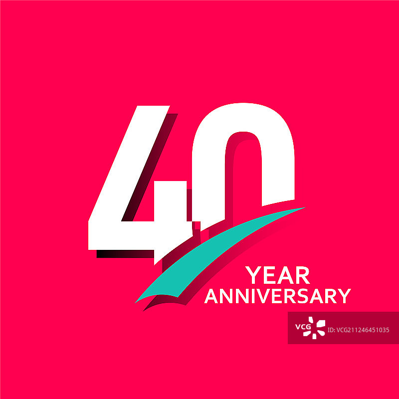 40周年纪念模板设计图片素材