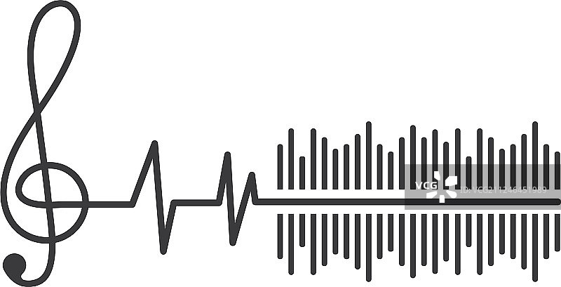 音乐均衡器和音效插画标志图片素材