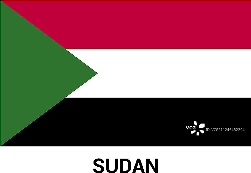 苏丹国旗设计图片素材