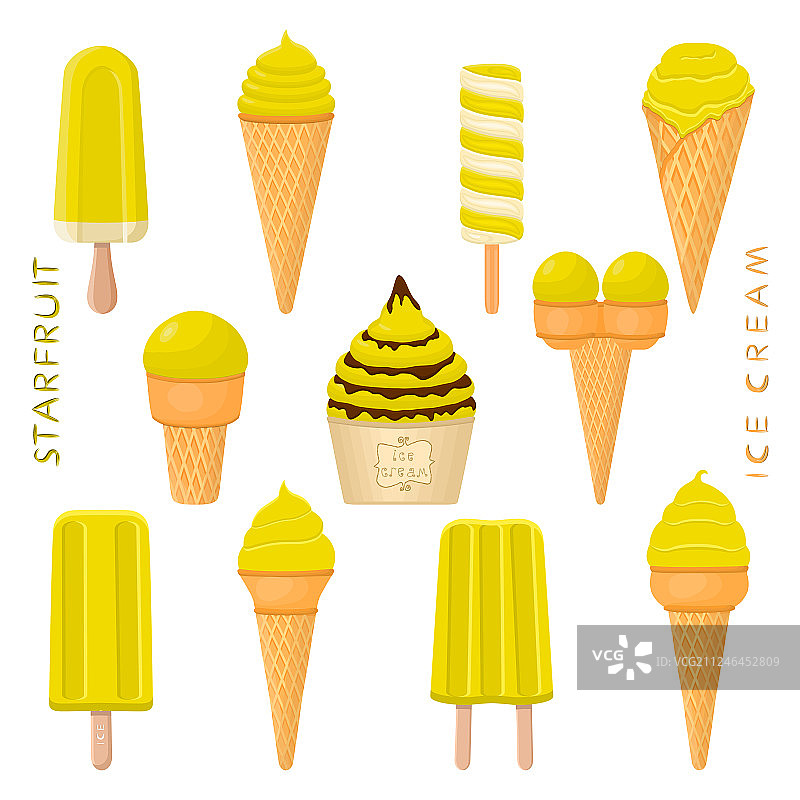 天然美味冰淇淋图片素材