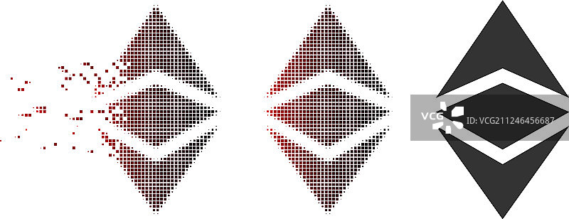 像素点状以太坊经典图标图片素材