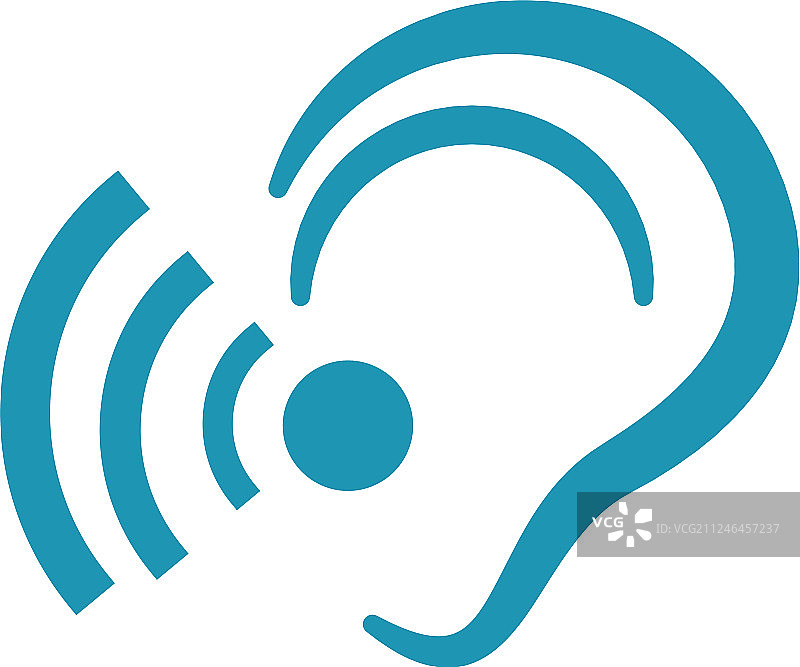 听力标志模版图片素材