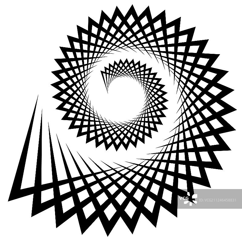 抽象前卫的三角形螺旋涡卷图片素材