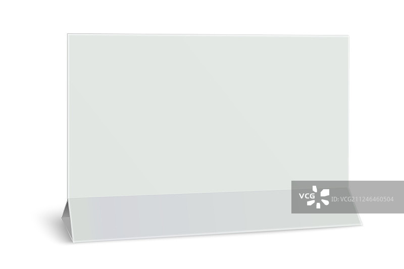 矩形横向空白纸质桌卡图片素材