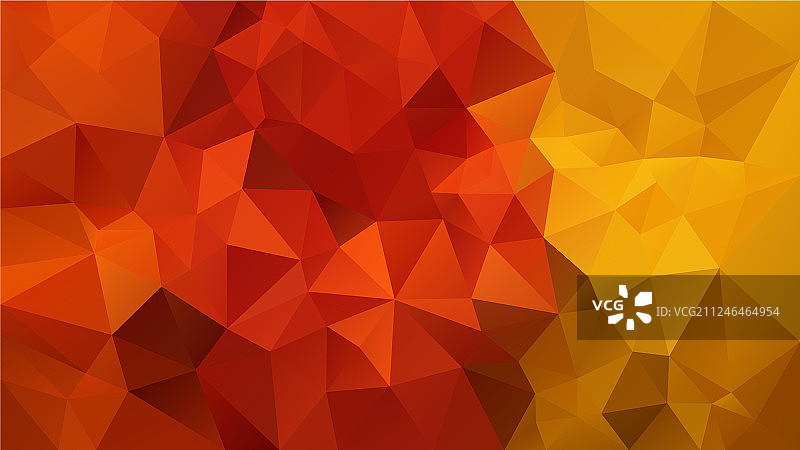 红黄色抽象多边形背景图片素材