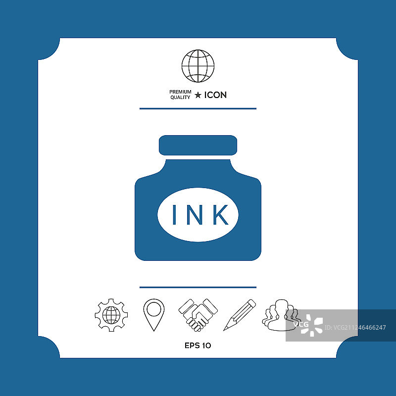 墨水瓶图标图片素材