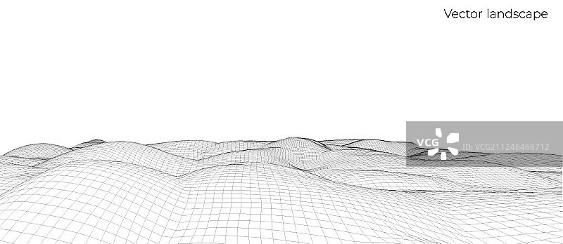 抽象数字网络科技景观图片素材