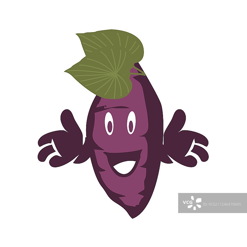 红薯吉祥物和趣味角色图标图片素材