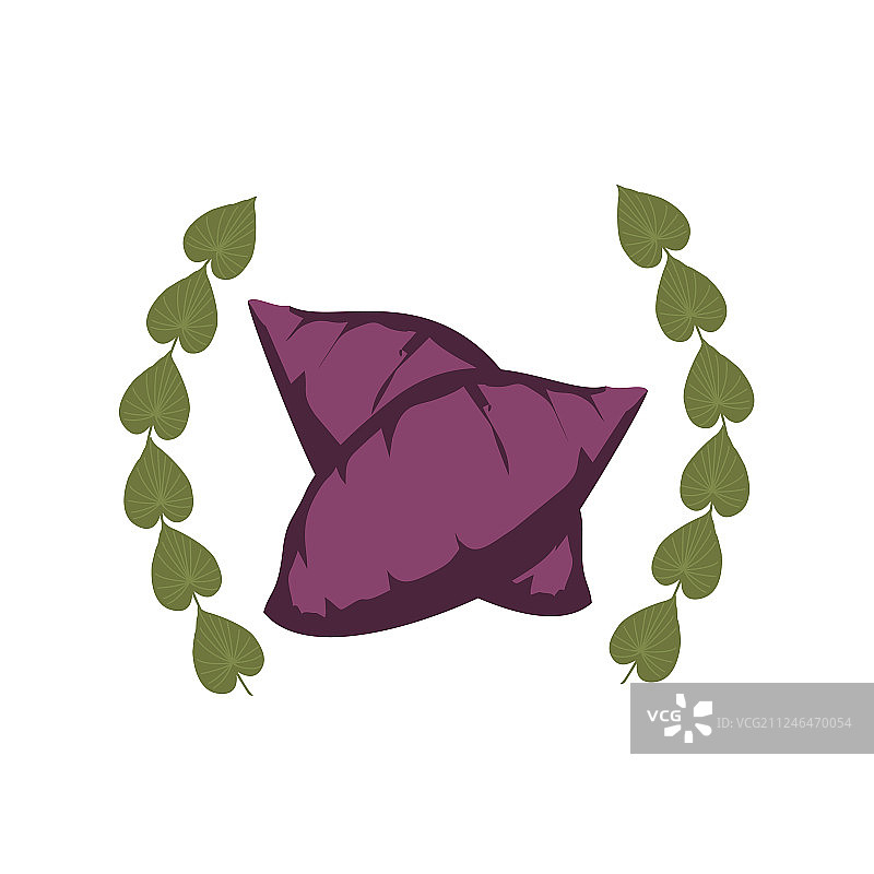 简单的红薯素食图标和标志图片素材