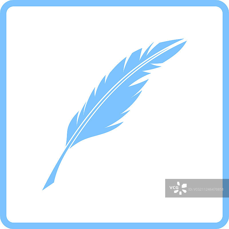 书写羽毛图标图片素材