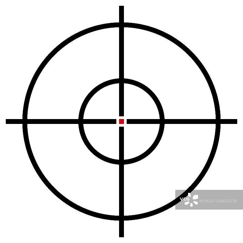 白色背景上的目标符号，精确目标图片素材