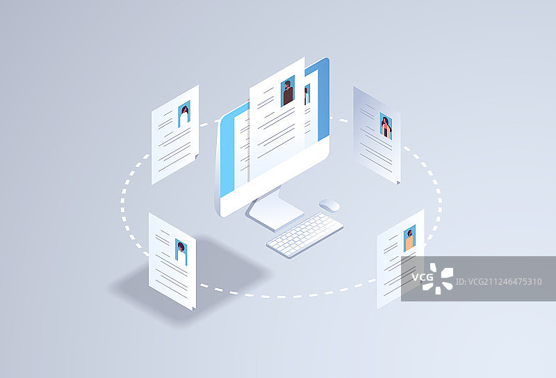 个人简历招聘求职图片素材