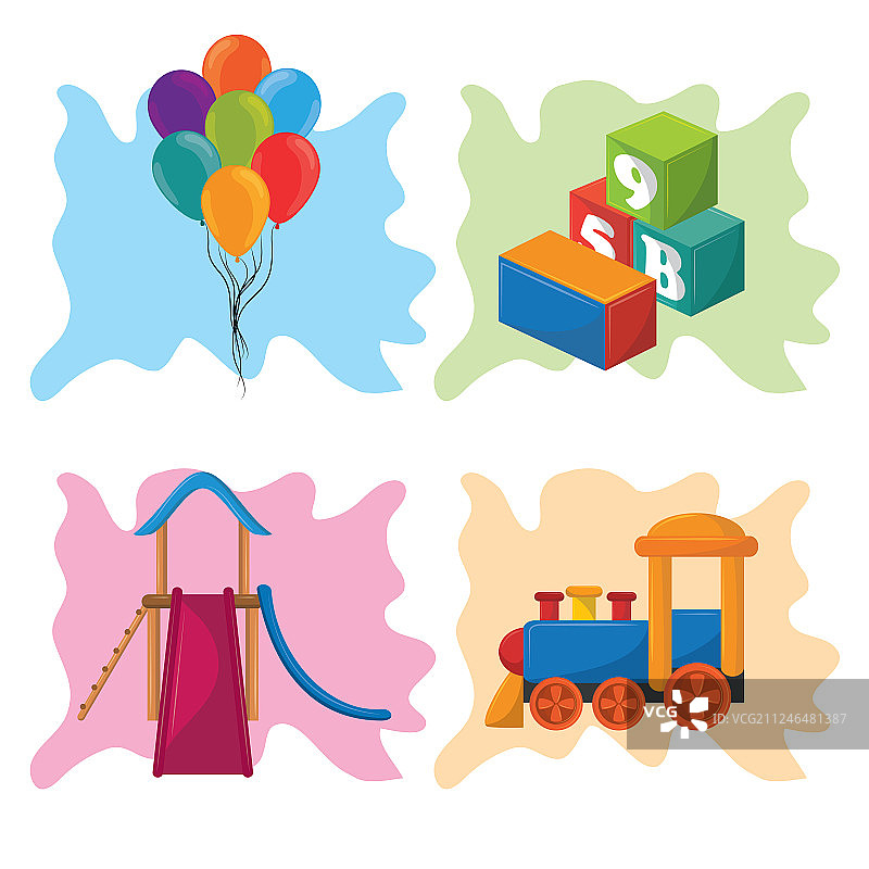 儿童区儿童娱乐卡通图片素材