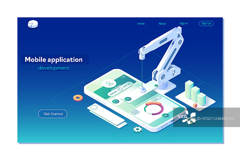 手机应用程序开发图片素材