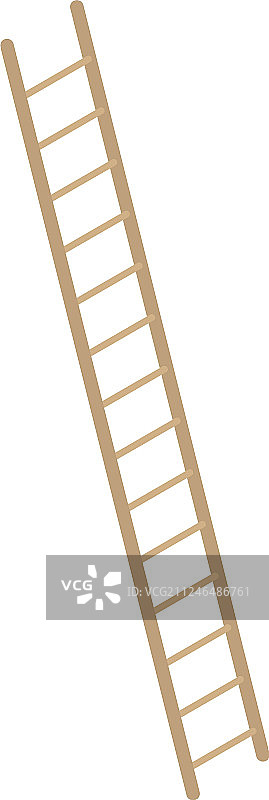 2.5D木质楼梯图标图片素材