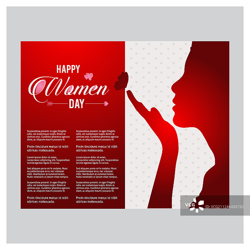 3月8日标志设计与国际妇女节图片素材