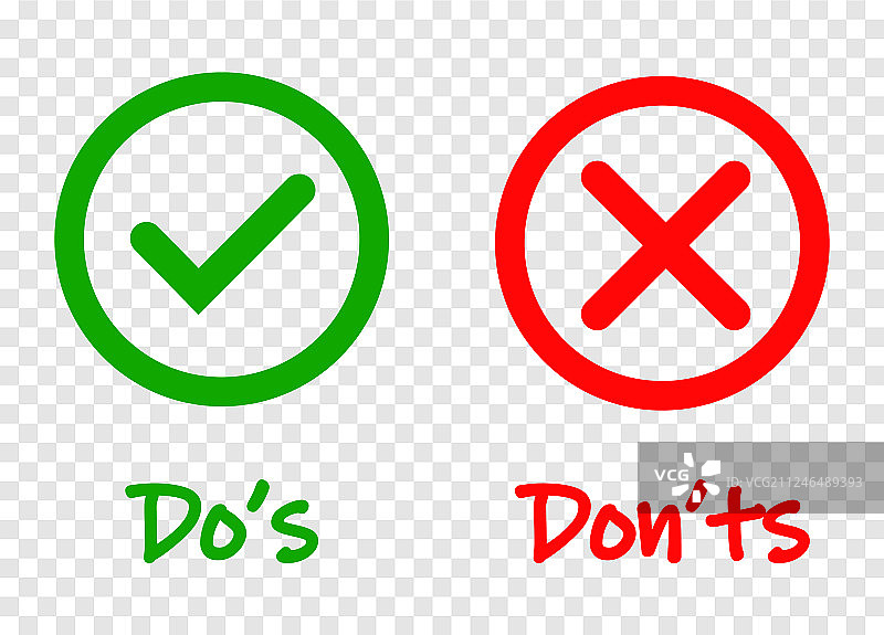 对与错的勾号和红叉图标图片素材