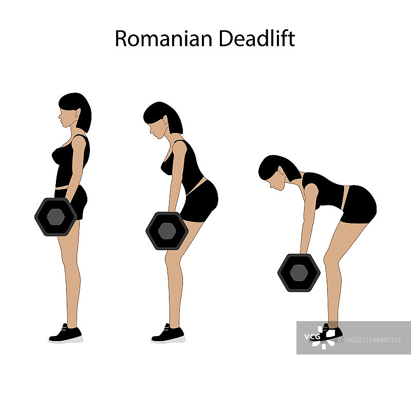 罗马尼亚硬拉训练图片素材