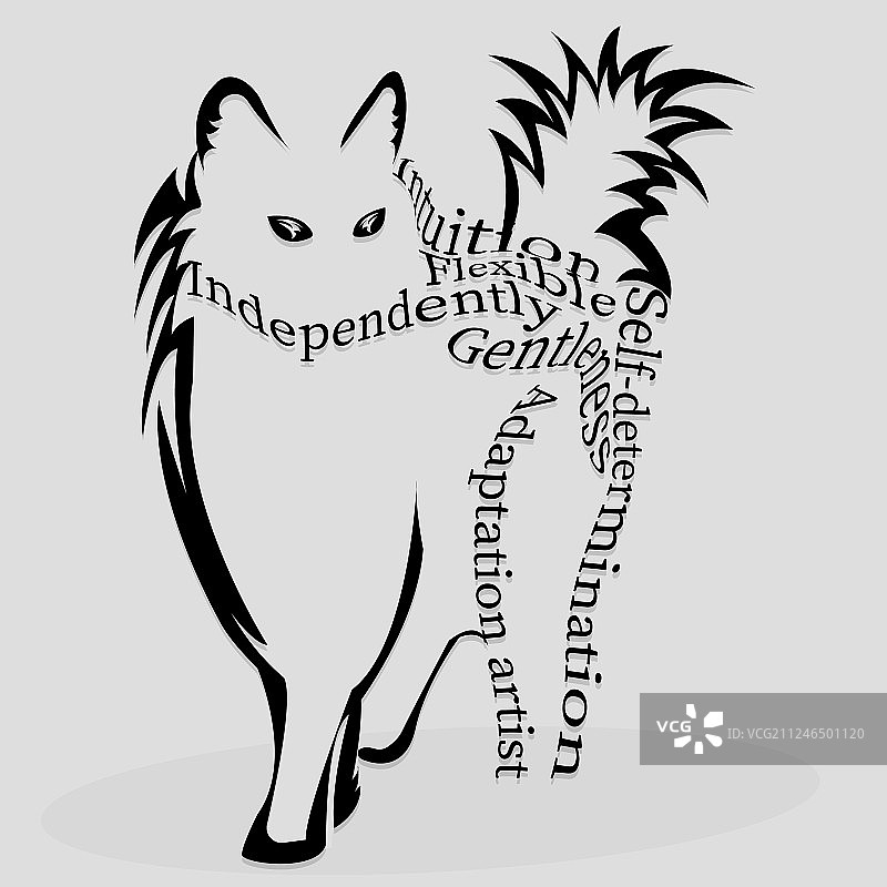 带有文字的强壮猫咪图片素材