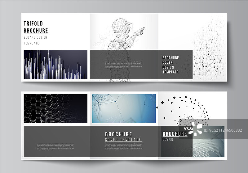 极简正方形可编辑布局图片素材