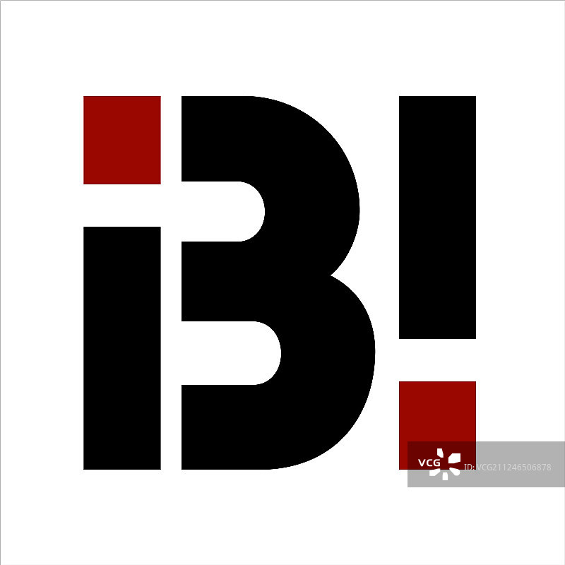 ibi字母公司标志图片素材