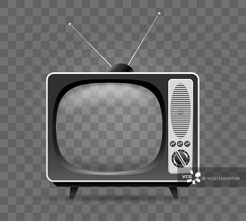 老式电视机图标图片素材
