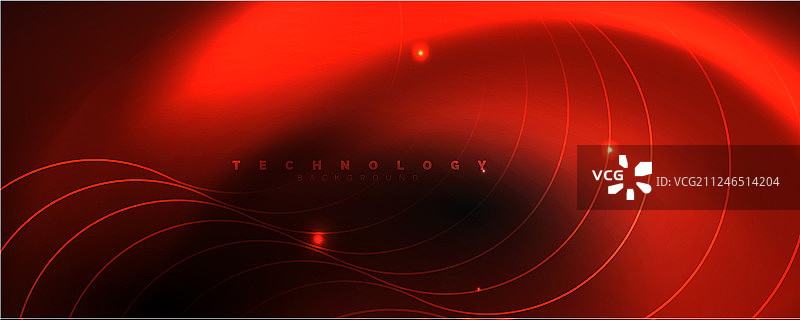 深色抽象背景与明亮的霓虹灯颜色图片素材