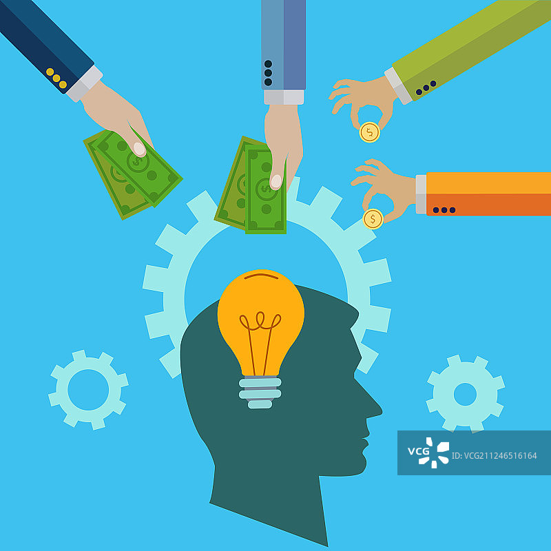 众筹概念投资图片素材